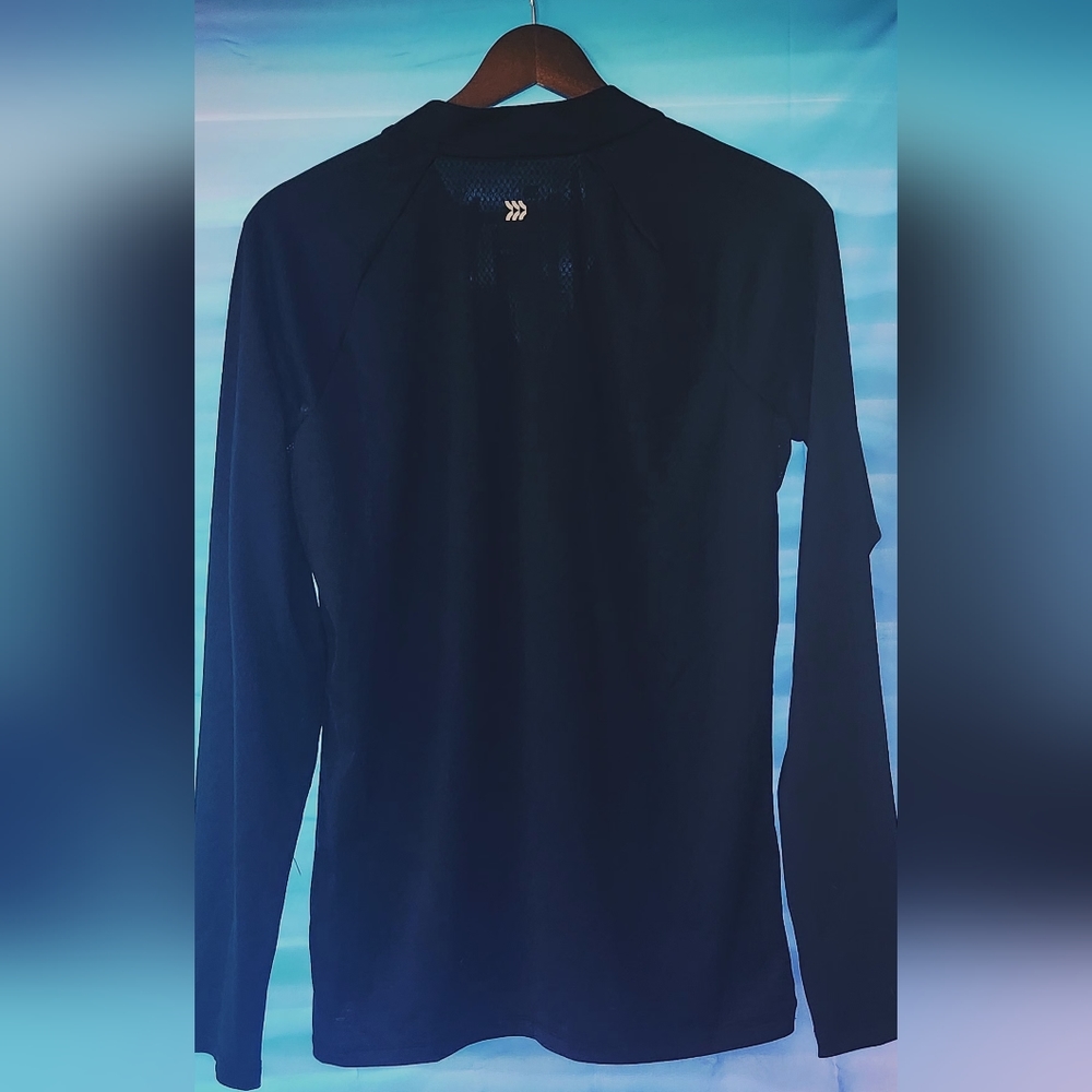 All In Motion 3/4 zip pullover black moisturize whick fabric Kid's XL - Picture 4 of 6